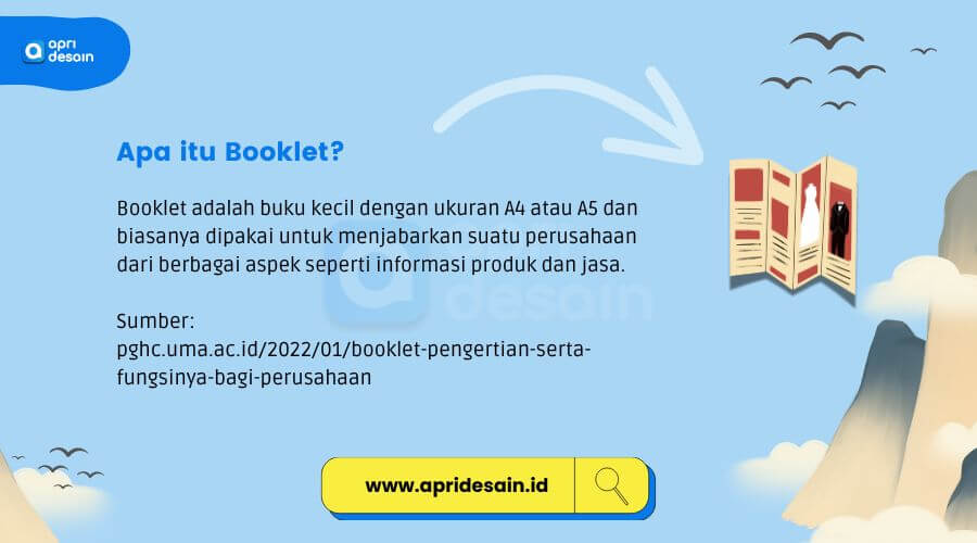 booklet adalah buku berukuran kecil berisi informasi